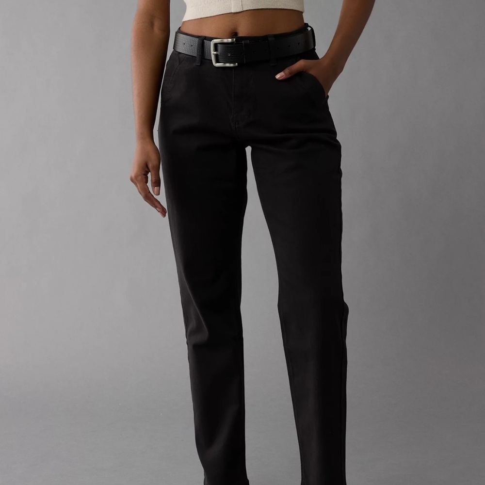 AE Stretch Super High-Waisted Straight Trouser (8R)